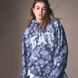 Gap × LoveShackFancy Floral Logo Hoodie